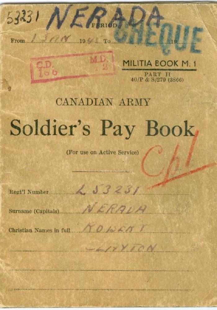 Soldier's Pay Book - Canadian Militia (1945-01-01) 