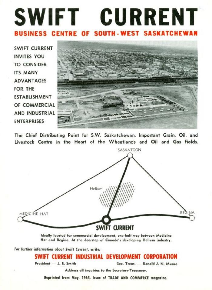 Business Centre of South-West Saskatchewan Swift Current Industry Brochure