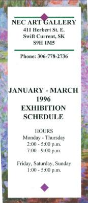 National Exhibition Centre Art Gallery Pamphlet (1996)