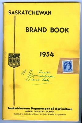 Saskatchewan Brand Book (1954)