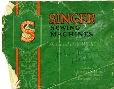 Singer Sewing Machines Catalogue