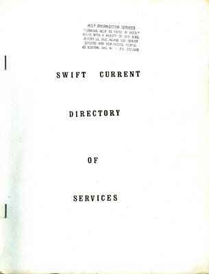 Swift Current Directory of Services Booklet