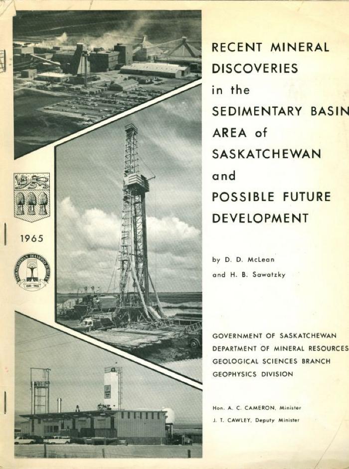 Recent Mineral Discoveries In The Sedimentary Basin Area Of Saskatchewan And Possible Future Development Book