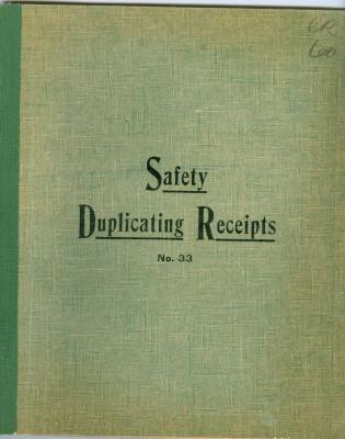 Dr G Buttery Receipt Book (1942-08)