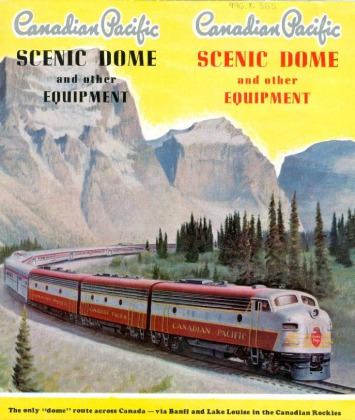 Canadian Pacific Scenic Dome And Other Equipment Promotional Brochure