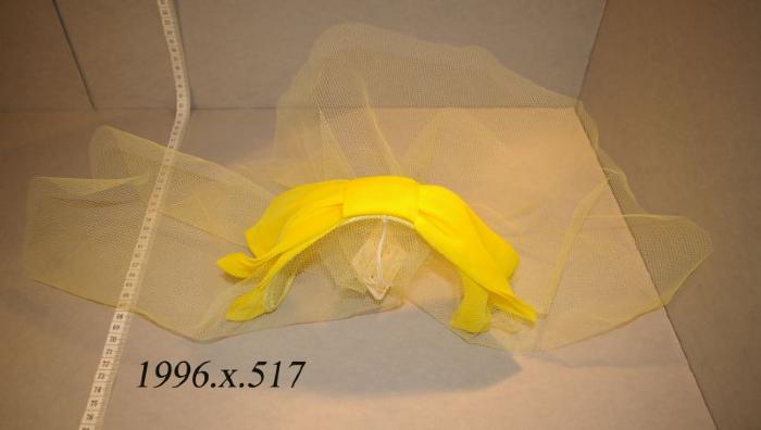 Yellow Headband With Veil