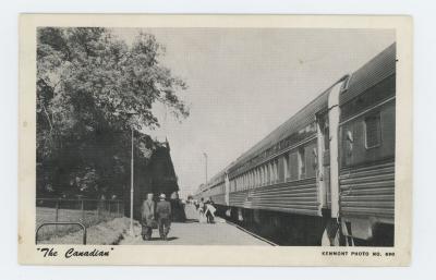 Canadian Train Postcard;Canadian Train Postcard