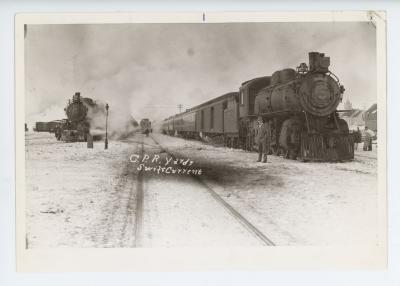 Canadian Pacific Railway Yard (1915);Canadian Pacific Railway Yard (1915);Photograph