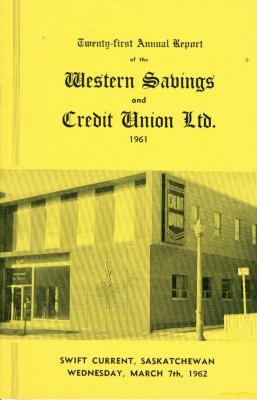 Western Savings & Credit Union Limited Annual Report (1962-03-07)