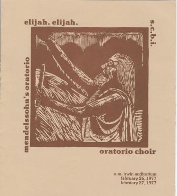 Program - Swift Current Bible Institute Oratorio Choir "Elijah" Concert (1977-02-26)