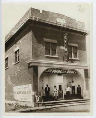 Photograph;Unique Theatre (c.1910);Unique Theatre (c.1910)