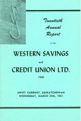 Western Savings & Credit Union Limited Annual Report (1961-03-29)