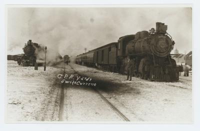 Canadian Pacific Railway Yard (c.1910);Canadian Pacific Railway Yard (c.1910);Photograph