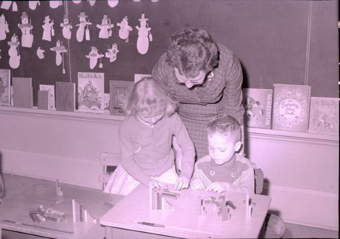 Negative: Cuisenaire Method of Teaching Math- Oman School, 1961;Teaching Math at Oman School (1961);Teaching Math at Oman School (1961)