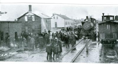 Canadian Pacific Railway Bunkhouse Fire (c.1911);Canadian Pacific Railway Bunkhouse Fire (c.1911);Photograph: Bunkhouse Fire