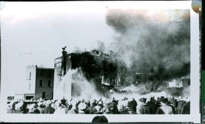 Empress Hotel Fire, Swift Current (1931-12-25);Empress Hotel Fire, Swift Current (1931-12-25);Photograph: Empress Hotel Fire, Christmas 1931