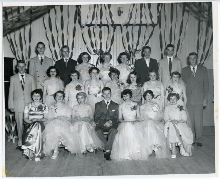 Photographic print, grade XII / 12, 1952 / 1953, High School Graduation