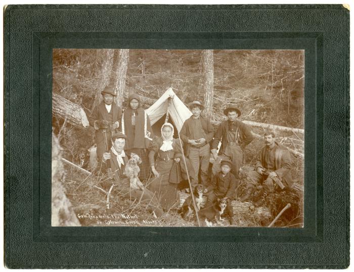 Photographic Print, Camping with the Natives on Calamity Creek, Alaska