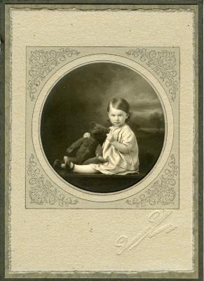 Photographic Print, likely Bernice Rosemary Thompson as a child