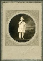 Photographic Print, likely Bernice Rosemary Thompson as a child