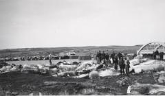 Saskatchewan Landing Bridge Construction (c.1951)