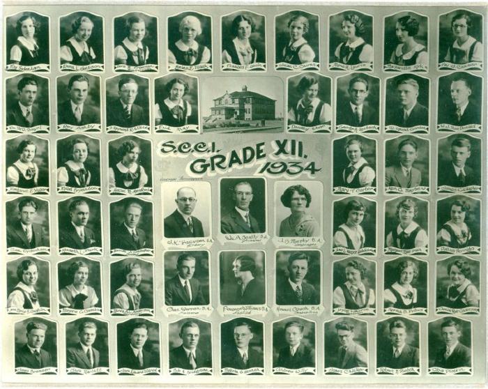 Swift Current Collegiate Institute, Graduates (1934)