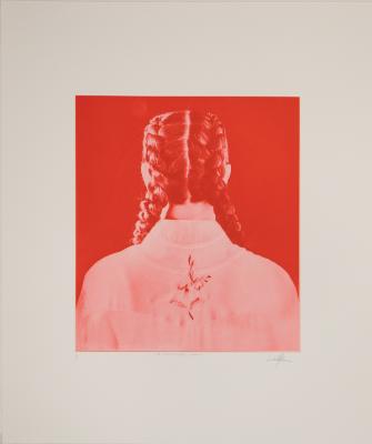 red prairie braids - embossed