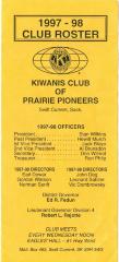 Kiwanis Club of Prairie Pioneers Roster (1997);Kiwanis Club of Prairie Pioneers Roster (1997)