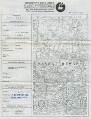 Gull Lake Community Data Sheet (1967-07);Gull Lake Community Data Sheet (1967-07)