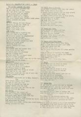 Swift Current Collegiate Institute Graduation Song Sheet (1949);Swift Current Collegiate Institute Graduation Song Sheet (1949)