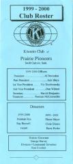 Kiwanis Club of Prairie Pioneers Roster (1999);Kiwanis Club of Prairie Pioneers Roster (1999)