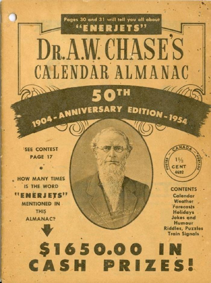 Dr A W Chase's Calendar Almanac (1954);Dr A W Chase's Calendar Almanac (1954)