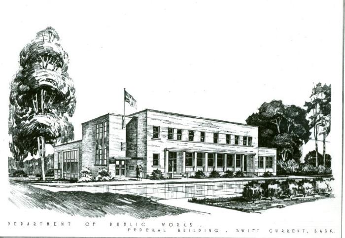 Architectural Drawing;Department of Public Works Federal Building Drawing;Department of Public Works Federal Building Drawing