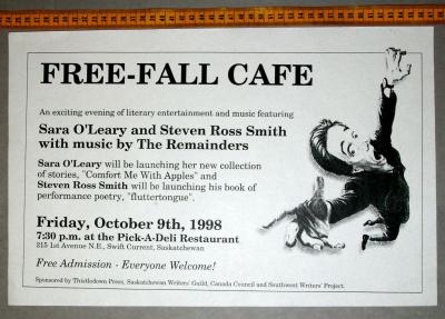 'Free-Fall Cafe' Literary Cafe Poster (1998-10-09);'Free-Fall Cafe' Literary Cafe Poster (1998-10-09)