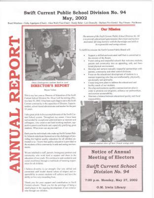 Swift Current Public School Division No. 94 Annual Report (2002-05);Swift Current Public School Division No. 94 Annual Report (2002-05)