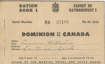 Canadian Ration Book No. 1;Canadian Ration Book No. 4 (c.1940s);Canadian Ration Book No. 4 (c.1940s)