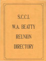 S.C.C.I. W.A. Beatty Reunion Directory S.C.C.I. W.A. Beatty Reunion Directory;Swift Current Collegiate Institute & W A Beatty Collegiate Reunion Directory (1990);Swift Current Collegiate Institute & W A Beatty Collegiate Reunion Directory (1990)