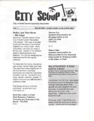 City Scoop Newsletter City Scoop - City Of Swift Current Quarterly Staff Newsletter;City Scoop Newsletter, Vol. 1 (1996-03);Swift Current Newsletter - City Scoop, Vol 1 (1996-03);Swift Current Newsletter - City Scoop, Vol 1 (1996-03)