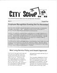 City Scoop Newsletter City Scoop - City Of Swift Current Staff Almos Quarterly Staff Newsletter;City Scoop Newsletter, Vol. 4 (1997-08);Swift Current Newsletter - City Scoop, Vol 4 (1997-08);Swift Current Newsletter - City Scoop, Vol 4 (1997-08)