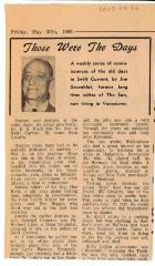 "Those Were The Days" Article May. 30/69
 Those Were The Days;Swift Current Sun - Those Were The Days Clipping (1969-05-30);Swift Current Sun - Those Were The Days Clipping (1969-05-30);Swift Current Sun - Those Were The Days Clipping (1969-05-30);Swift Current Sun Clipping (1969-05-30)