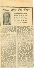 "Those Were The Days" Article Oct. 10/69
 Those Were The Days;Swift Current Sun - Those Were The Days Clipping (1969-10-10);Swift Current Sun - Those Were The Days Clipping (1969-10-10);Swift Current Sun - Those Were The Days Clipping (1969-10-10);Swift Current Sun Clipping (1969-10-10)