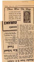 "Those Were The Days" Article Jun. 5/70 Those Were The Days;Swift Current Sun - Those Were The Days Clipping (1970-06-05);Swift Current Sun - Those Were The Days Clipping (1970-06-05);Swift Current Sun - Those Were The Days Clipping (1970-06-05);Swift Current Sun Clipping (1970-06-05)