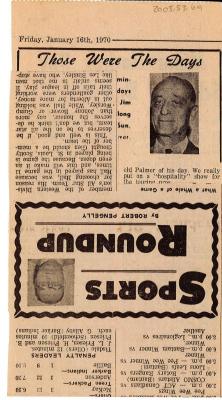 "Those Were The Days" Article Jan. 16/70 Those Were The Days;Swift Current Sun - Those Were The Days Clipping (1970-01-16);Swift Current Sun - Those Were The Days Clipping (1970-01-16);Swift Current Sun - Those Were The Days Clipping (1970-01-16);Swift Current Sun Clipping (1970-01-16)