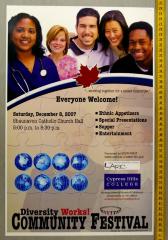 Cypress Hills College Diversity Works! Community Festival Poster (2007-12-08);Cypress Hills College Diversity Works! Community Festival Poster (2007-12-08);Cypress Hills College Poster Diversity Works Community Festival