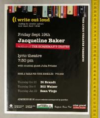 Lyric Theatre 'Write Out Loud' Poster (2008-09-19);Lyric Theatre 'Write Out Loud' Poster (2008-09-19)