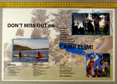 Camp Elim Poster (2007-07);Camp Elim Poster (2007-07)