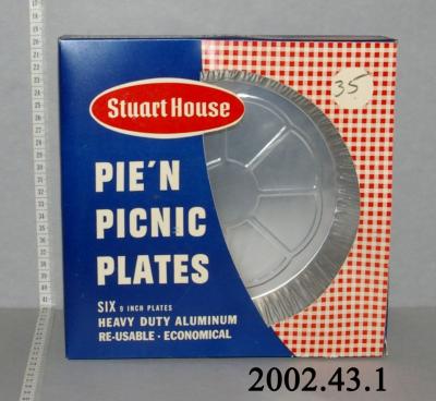 Box Of Aluminum Pie Plates;Pie'n Picnic Plates;Pie'n Picnic Plates