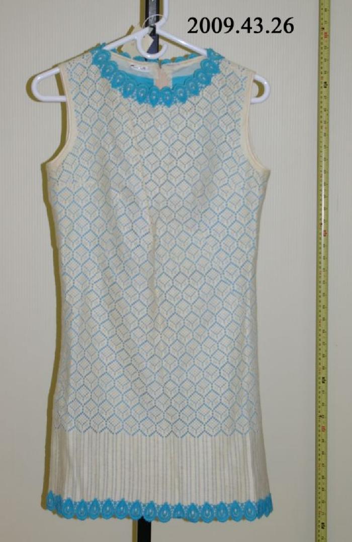 Grade 8 Graduation Dress (c.1960);Grade 8 Graduation Dress (c.1960);White And Blue Dress