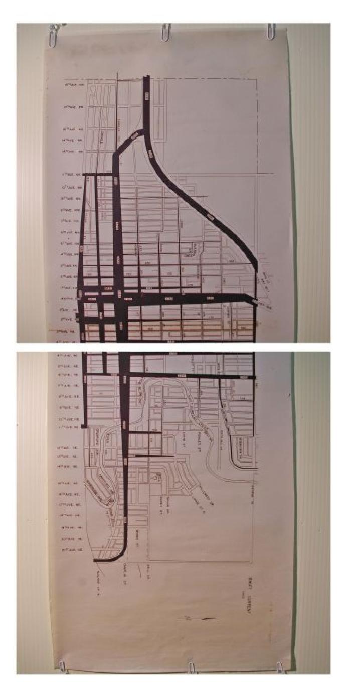 Average Daily Traffic Flow On North Side Swift Current (1963);Average Daily Traffic Flow On North Side Swift Current (1963);Average Daily Traffic Flow On South Side Swift Current (1963);Average Daily Traffic Flow On South Side Swift Current (1963)