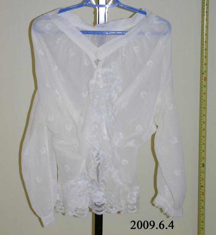 White Cotton Blouse;White Cotton Blouse (c.1920s);White Cotton Blouse (c.1920s)